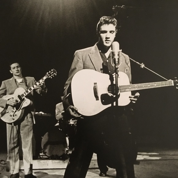 Elvis Presley art matted tv performance sing - Picture 2 of 2